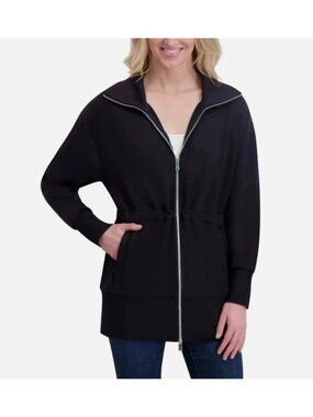 NWT Converse Women's XL Black Zip-Up Anorak Jacket C0827